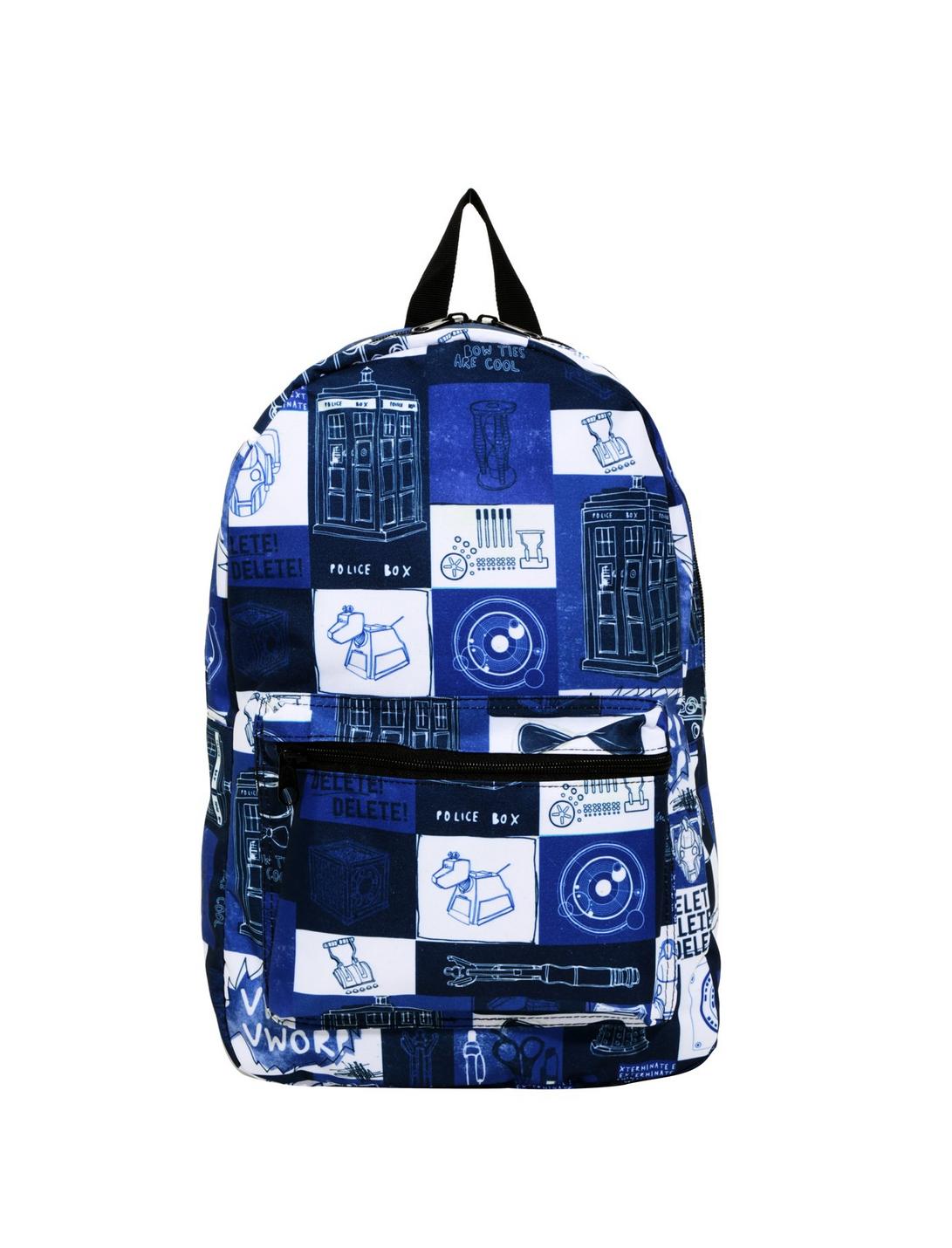 Doctor Who Icon Print Backpack, , hi-res