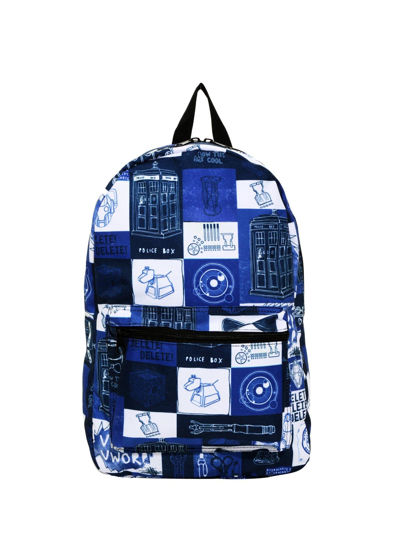 Doctor Who Icon Print Backpack, , hi-res