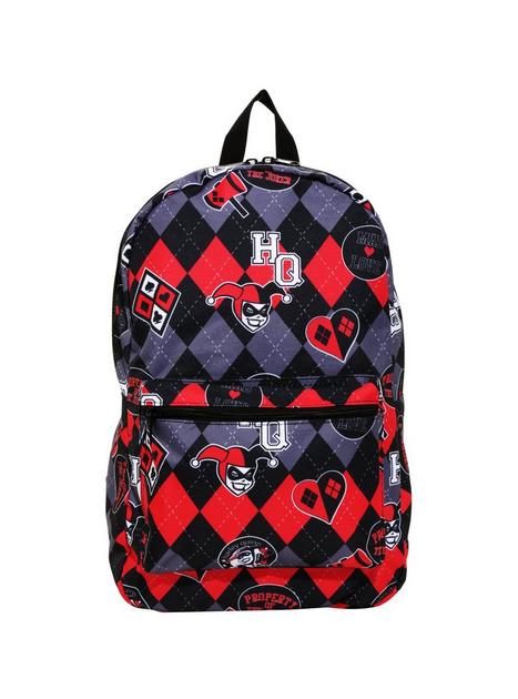 Harlequin Print Pattern Backpack main image 0
