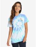 Rick And Morty Tie-Dye Embroidered Womens Tee, BLUE, hi-res