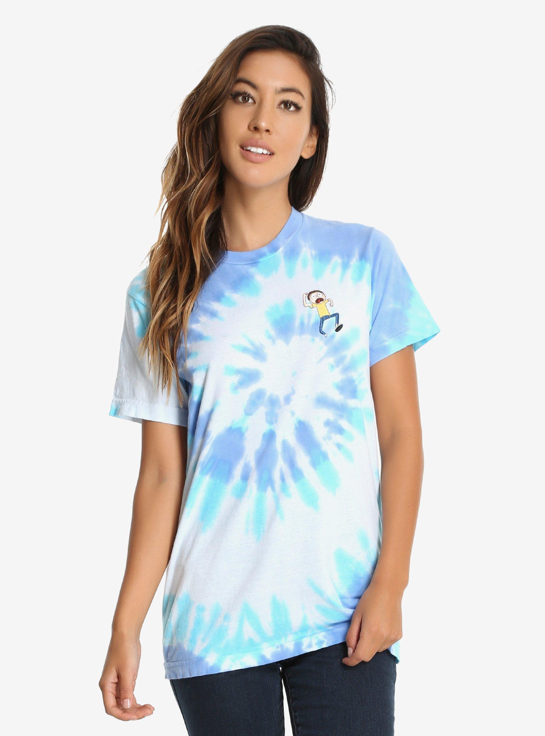 Rick And Morty Tie-Dye Embroidered Womens Tee | BoxLunch