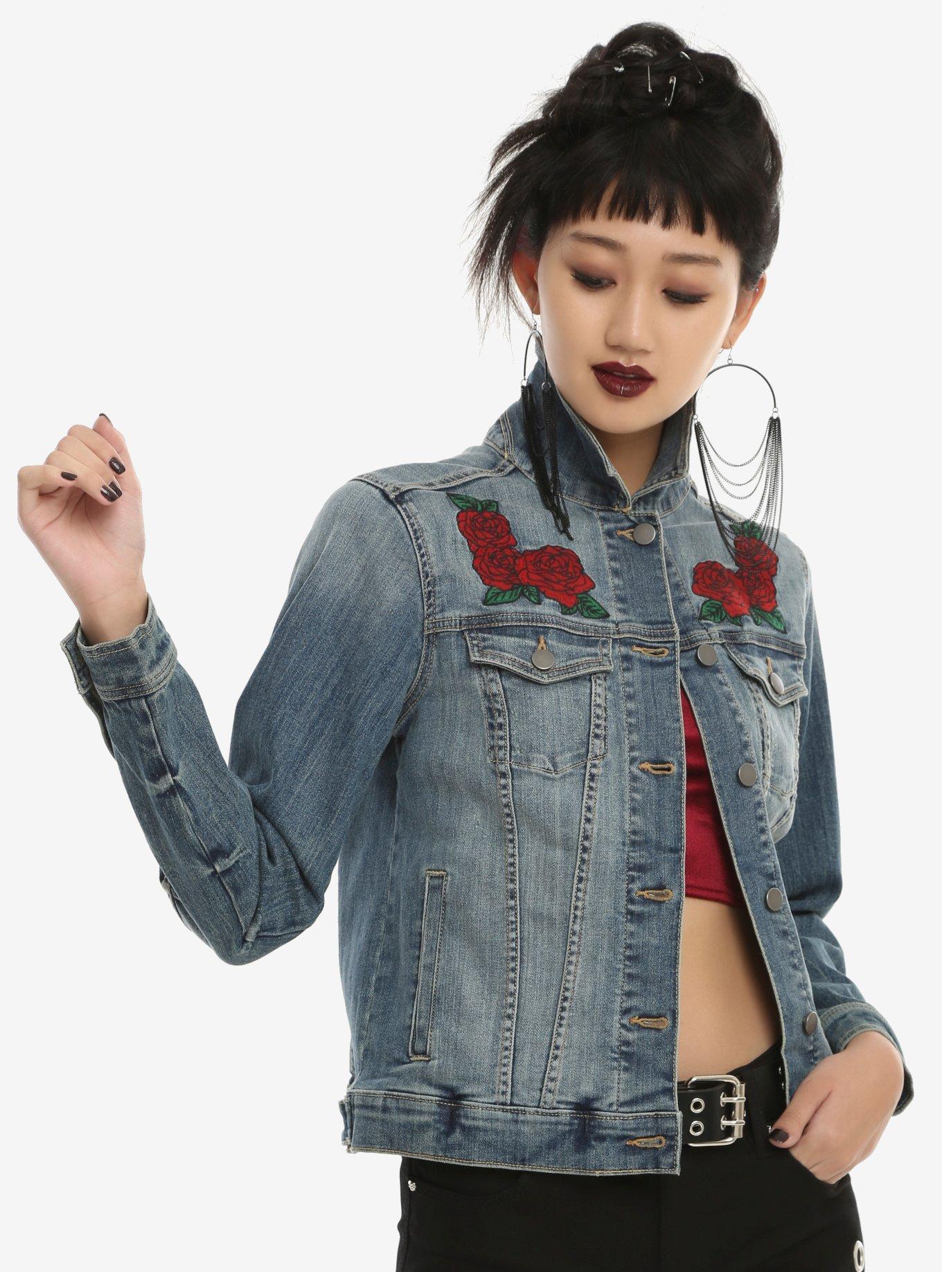 beauty and the beast denim jacket