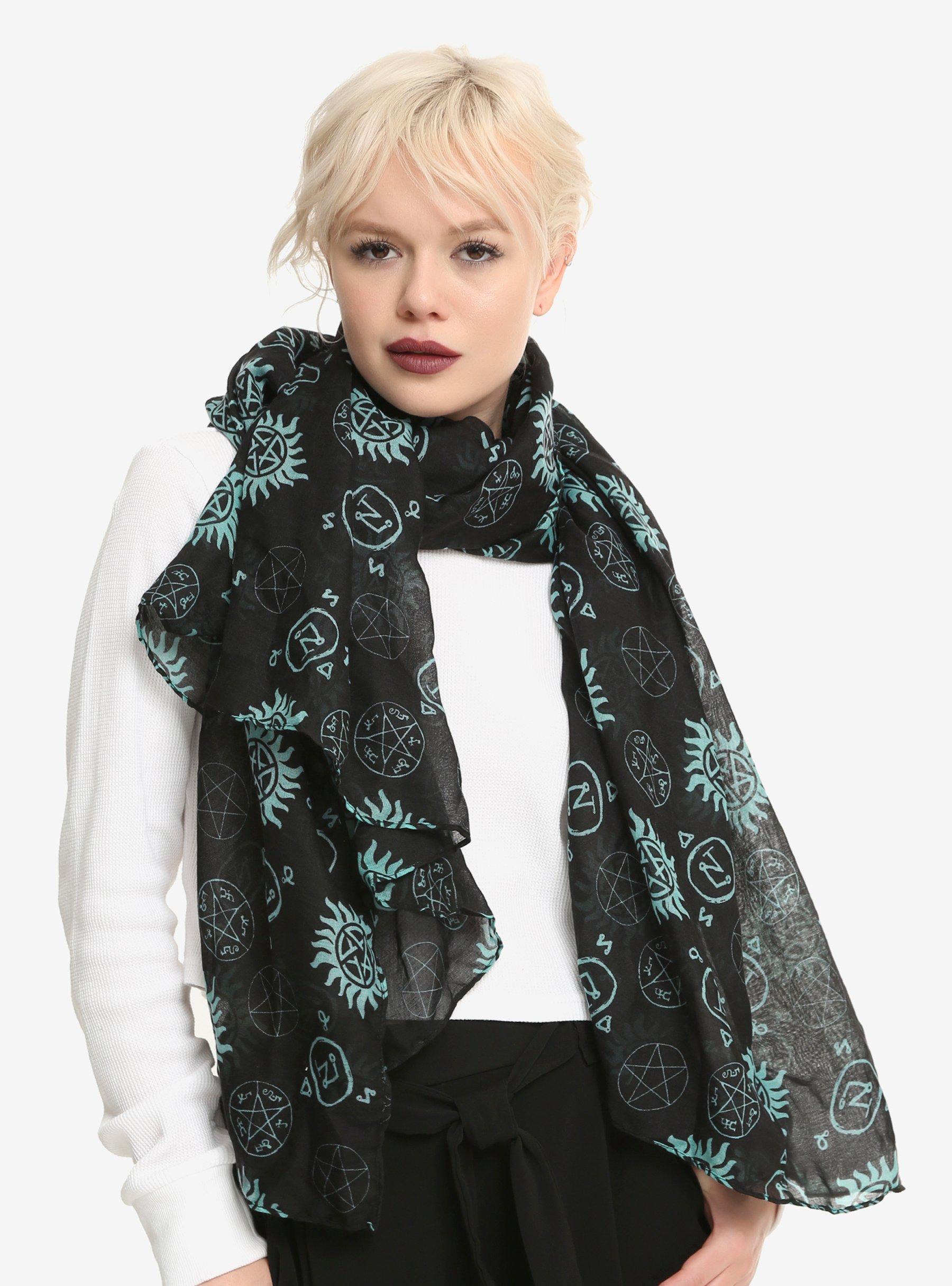 Supernatural Symbols Oblong Scarf, , hi-res