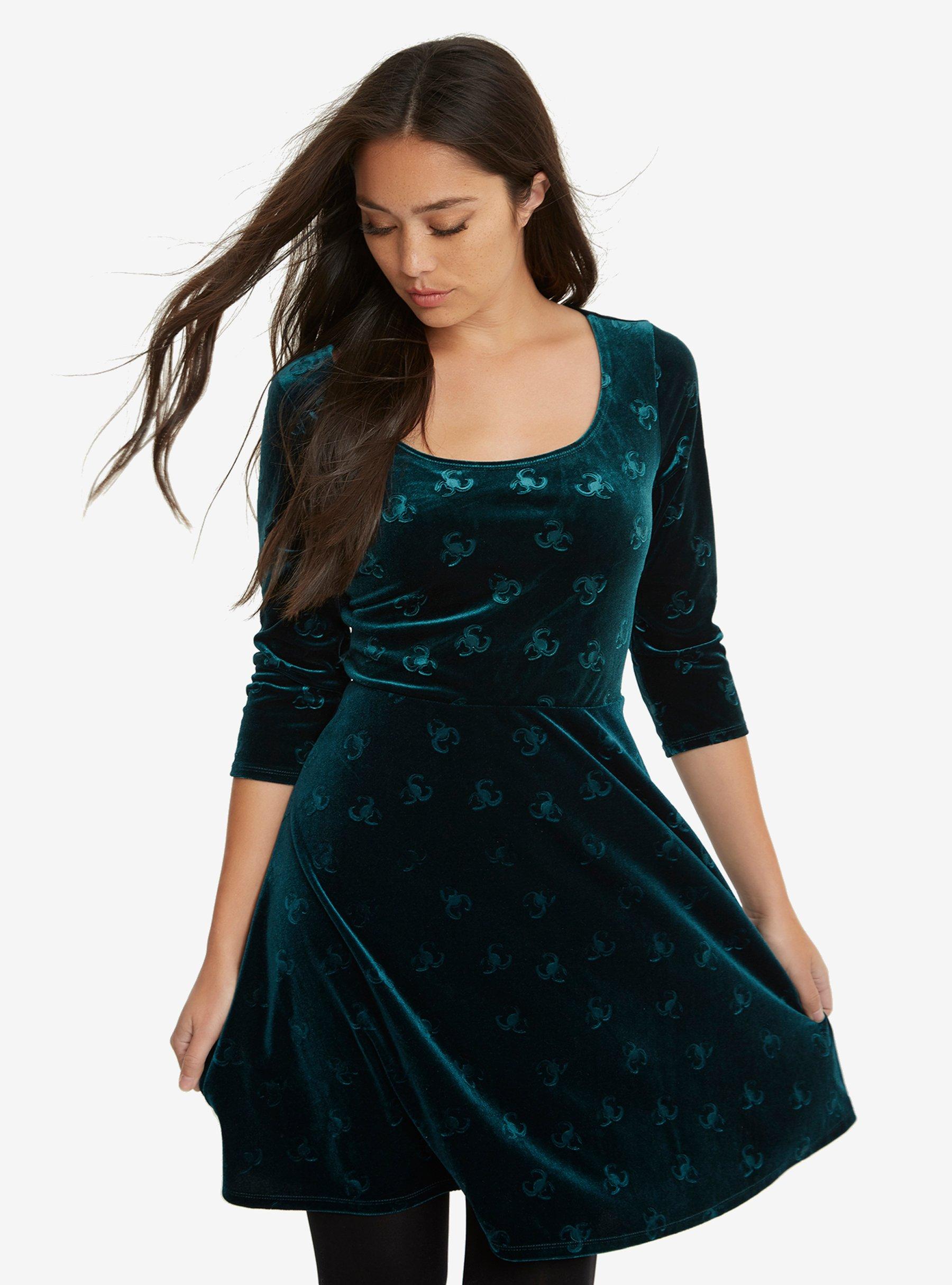 Marvel Loki Velvet Embossed Dress, MULTI, hi-res