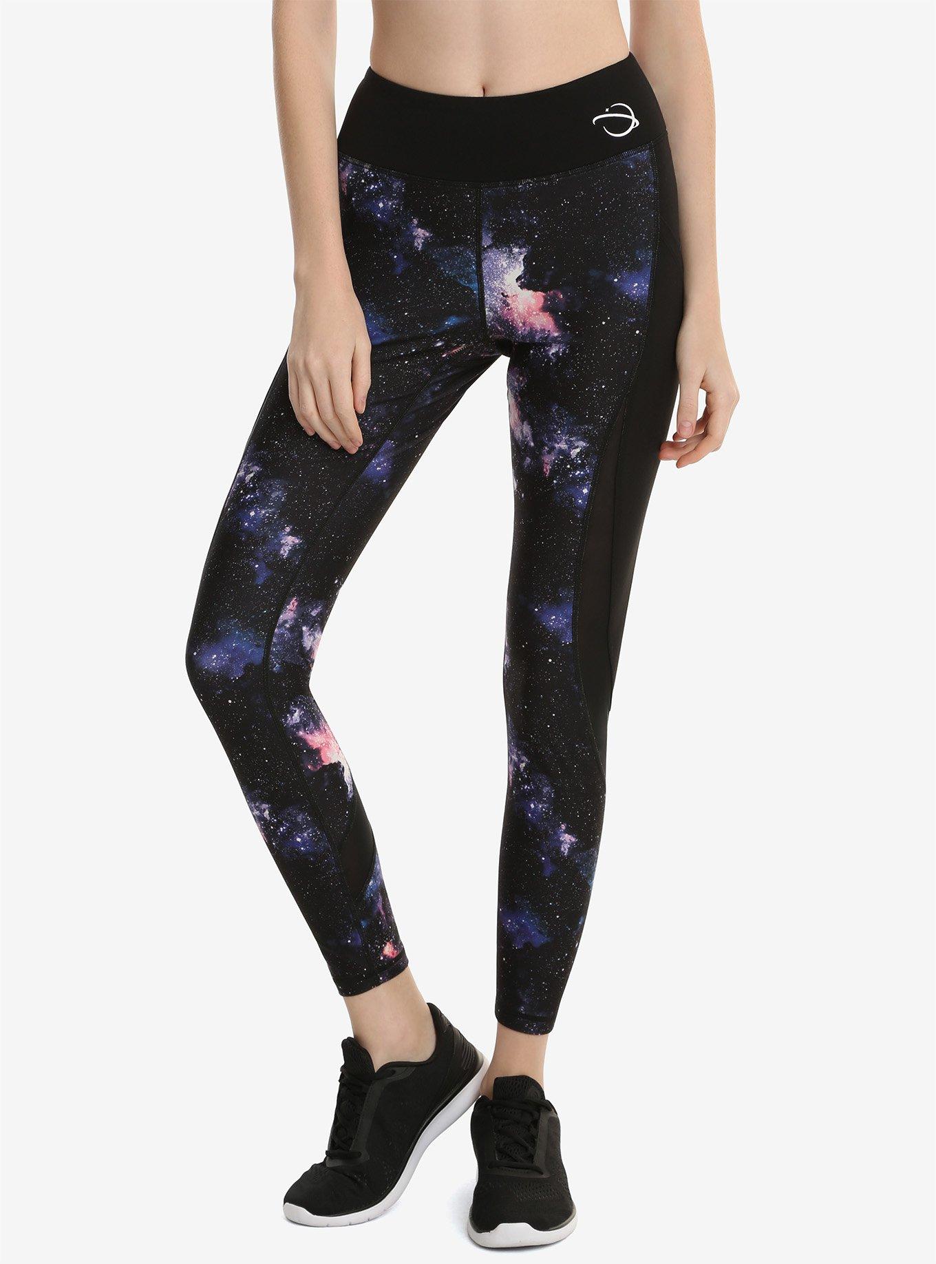 Galaxy Print Active Pants, MULTI, hi-res