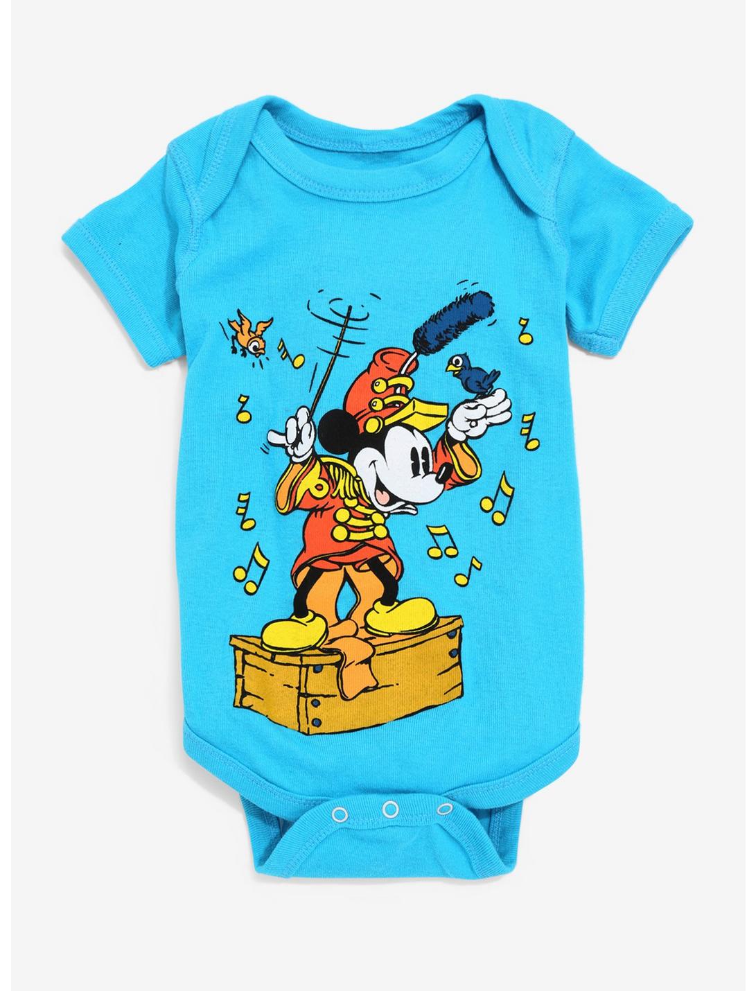 Disney Mickey Mouse Symphony Baby Bodysuit, BLUE, hi-res