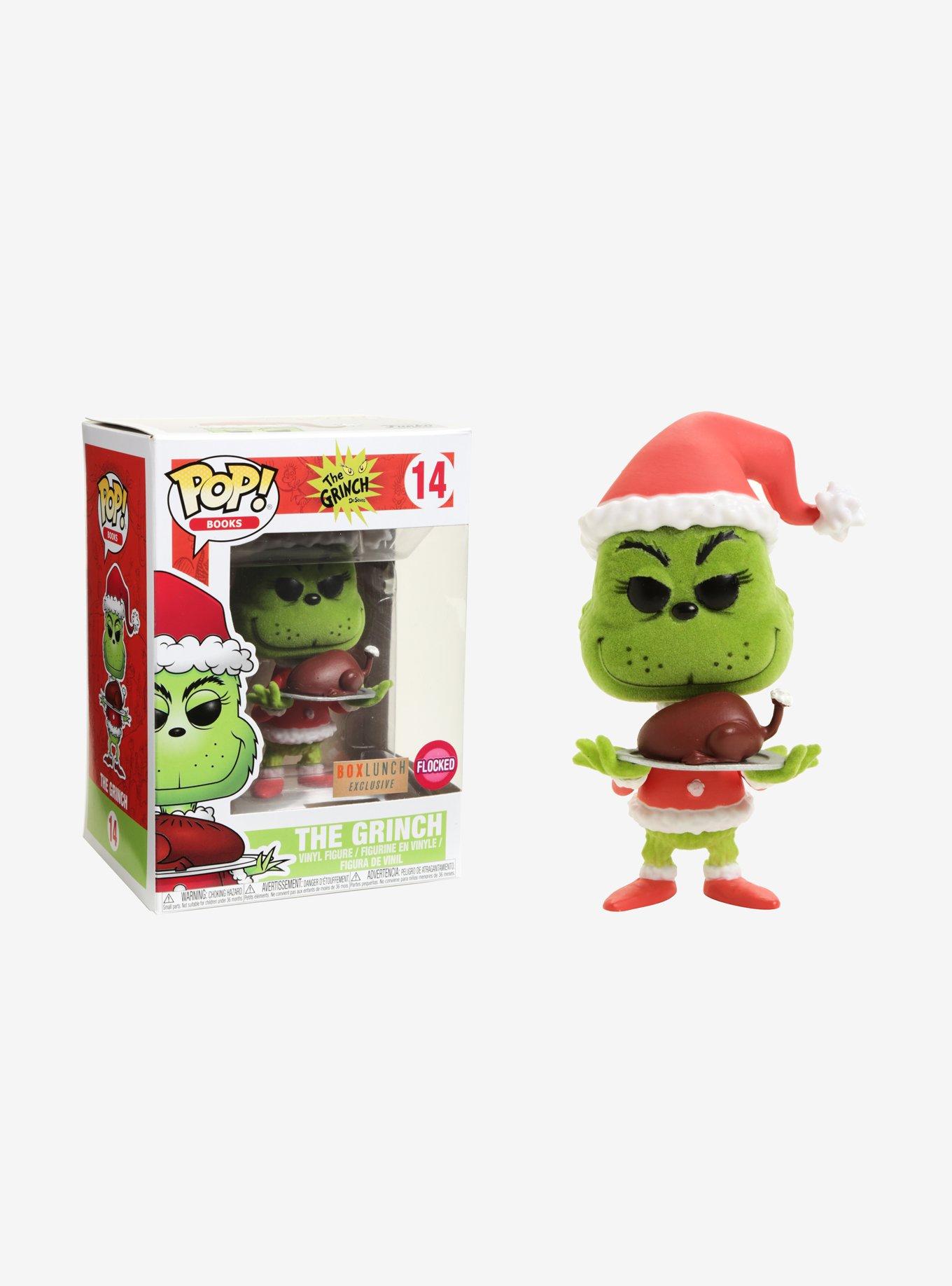 Funko Pop! Dr. Seuss How The Grinch Stole Christmas The Grinch Flocked  Vinyl Figure - BoxLunch Exclusive