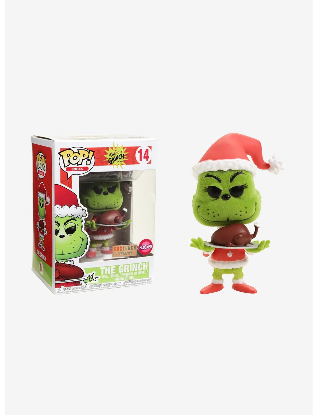 Funko Pop! Dr. Seuss How The Grinch Stole Christmas The Grinch Flocked Vinyl Figure - BoxLunch Exclusive, , hi-res