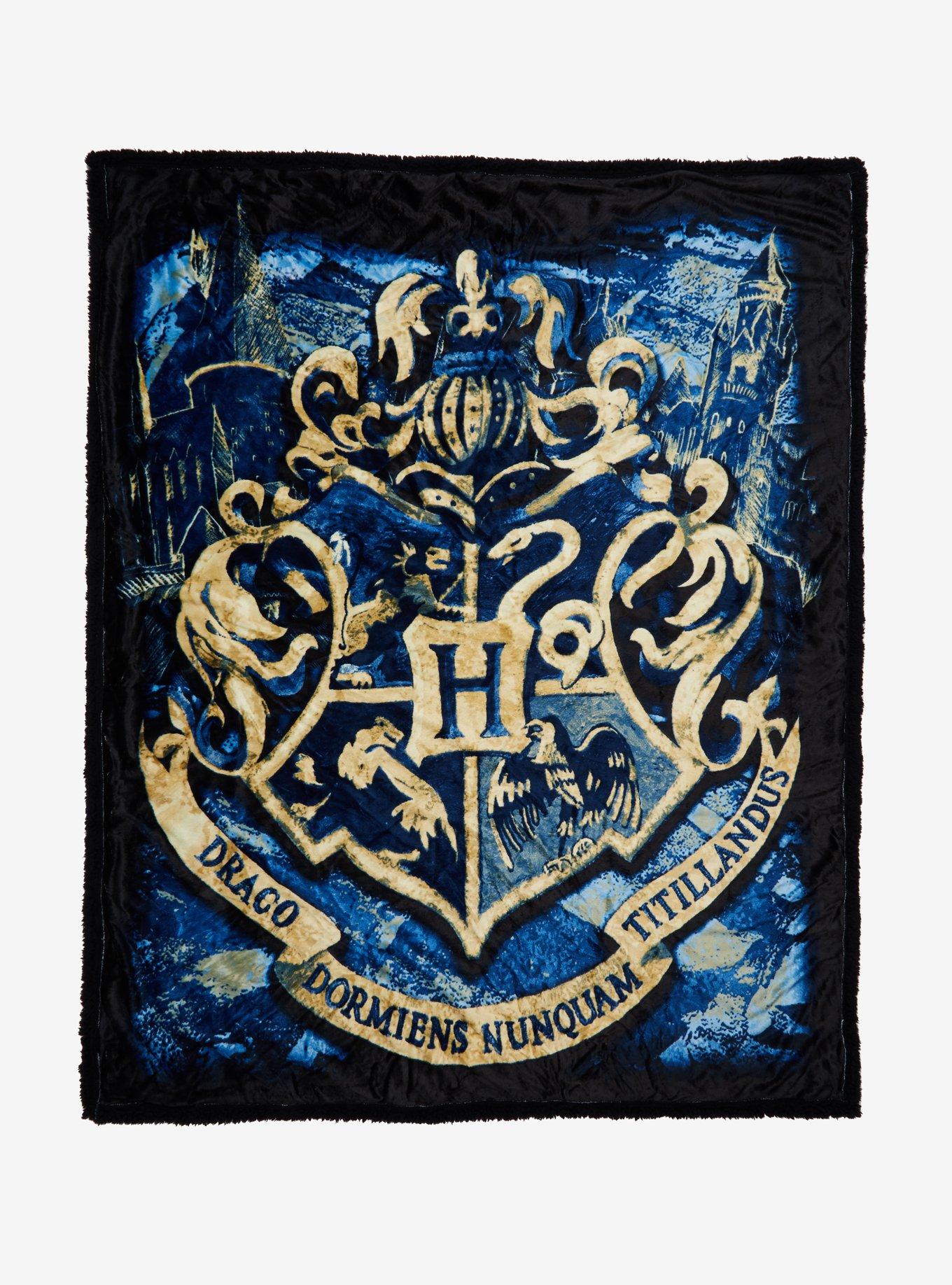 Harry Potter Hogwarts Crest Throw Blanket, , hi-res