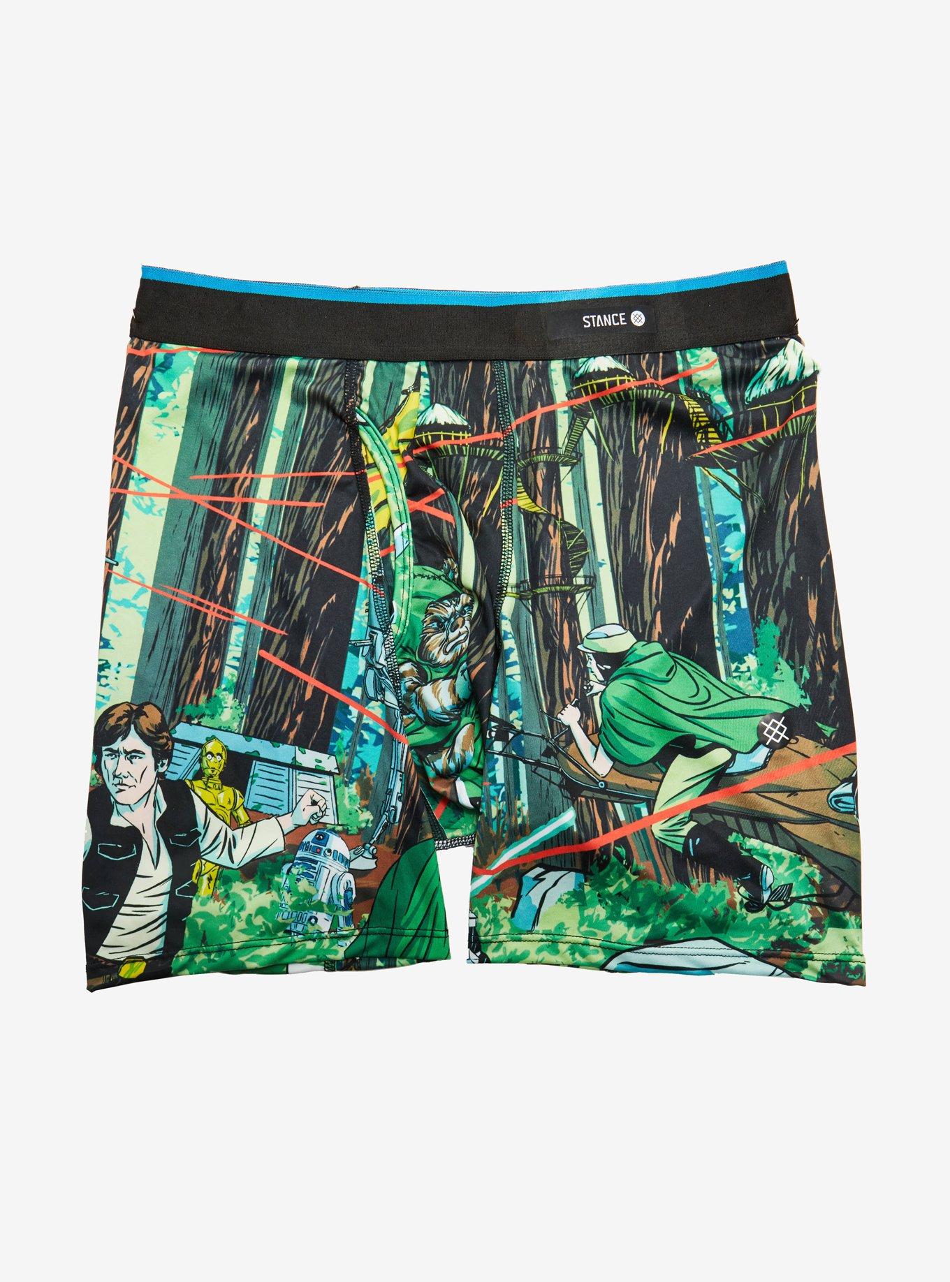 Stance Star Wars Endor Boxer Briefs, GREEN, hi-res