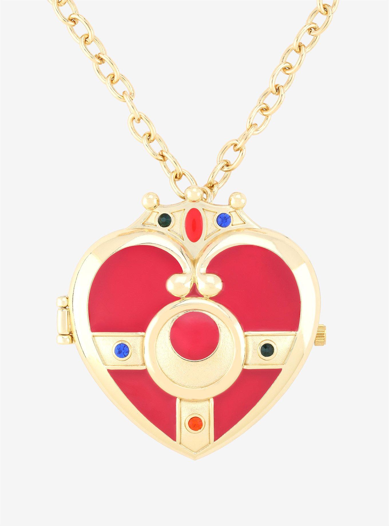 Sailor Moon Cosmic Heart Compact Locket Watch Necklace Hot Topic