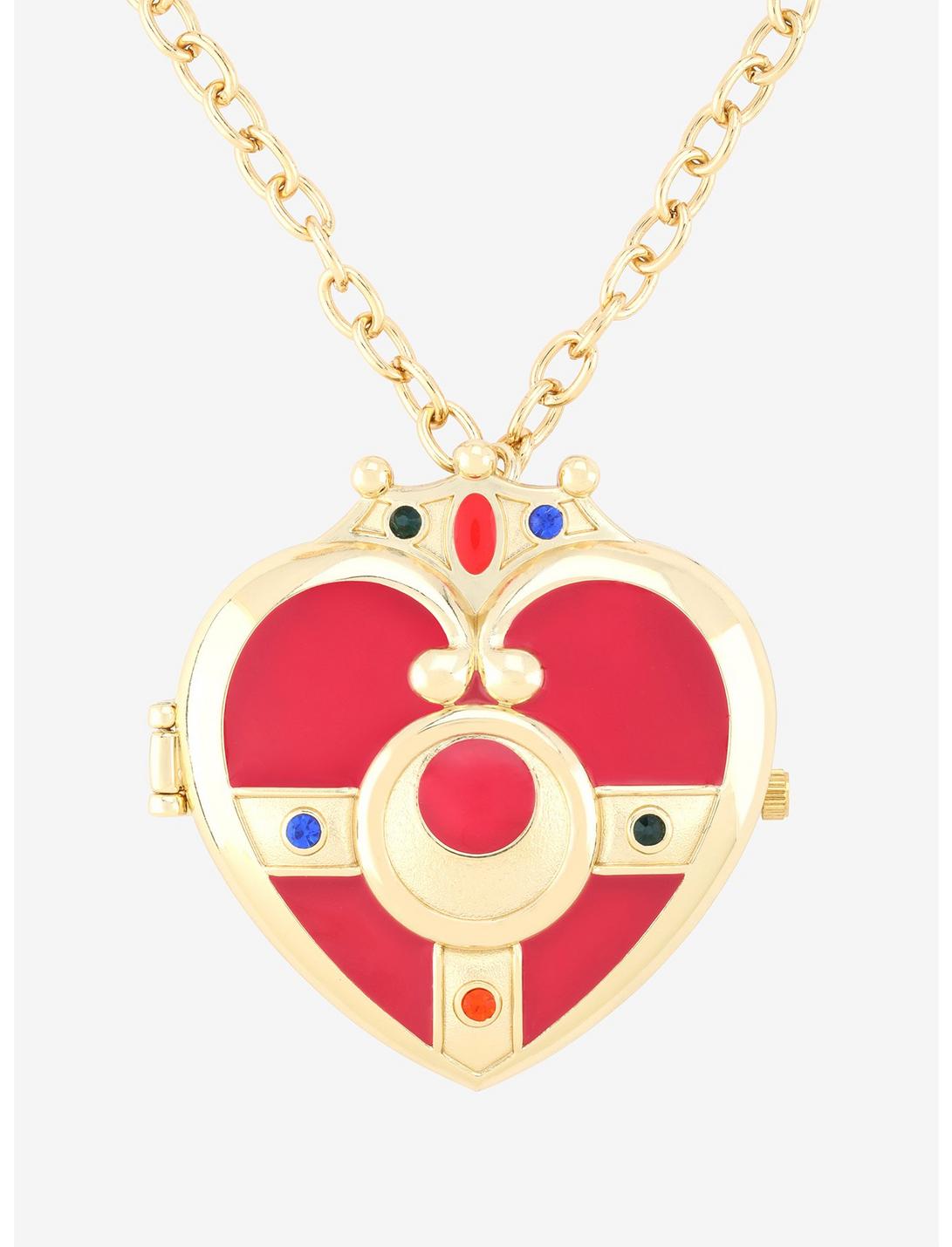 Sailor Moon Cosmic Heart Compact Locket Watch Necklace, , hi-res