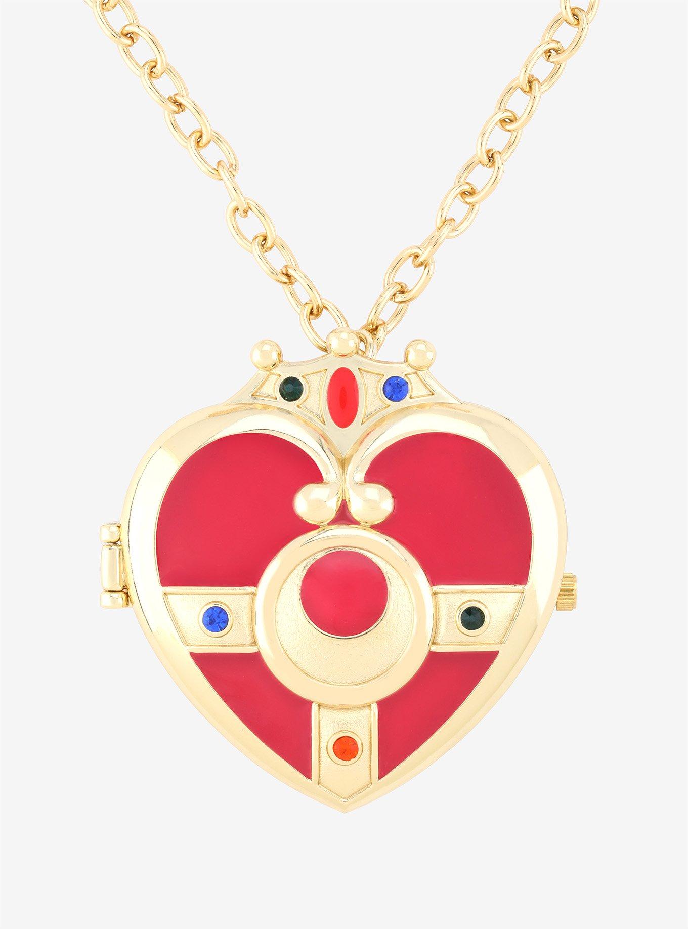 Sailor Moon Cosmic Heart Compact Locket Watch Necklace, , hi-res