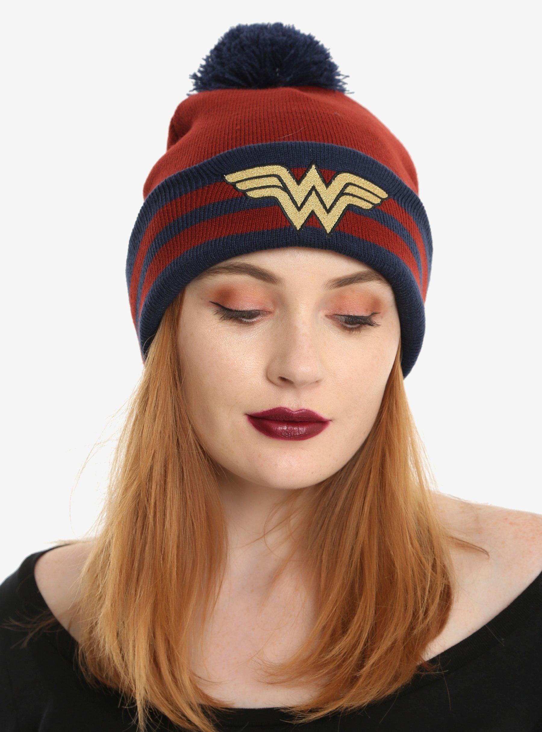 DC Comics Wonder Woman Pom Beanie, , hi-res