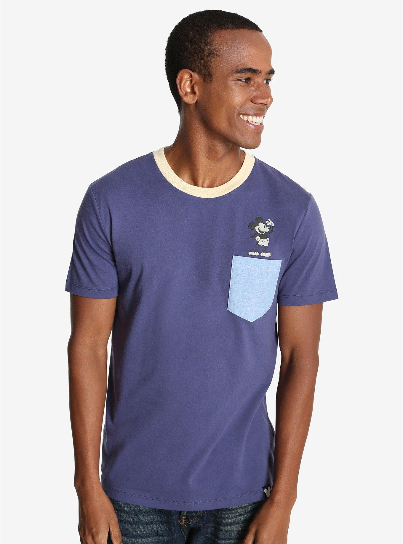 Disney Mickey Mouse Heritage Pocket T-Shirt - BoxLunch Exclusive, NAVY, hi-res