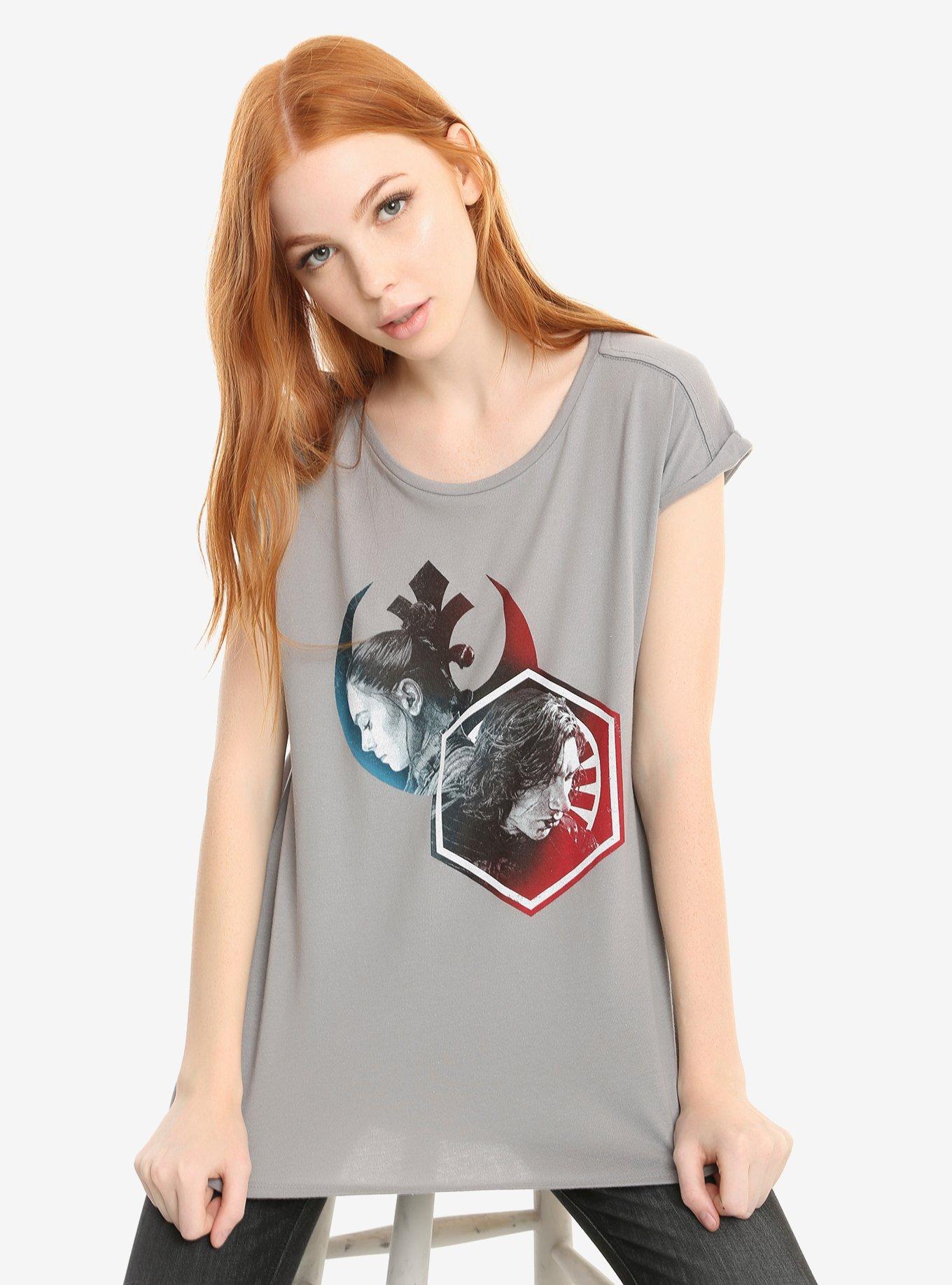 Star Wars Rey & Kylo Hi-Low T-Shirt, MULTI, hi-res