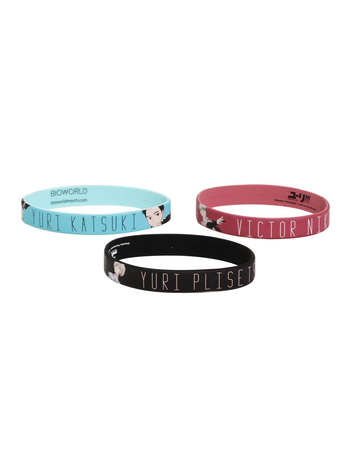 Yuri!!! On Ice Rubber Bracelet Set, , hi-res