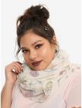 Loungefly Disney Beauty And The Beast Print Oblong Scarf, , hi-res