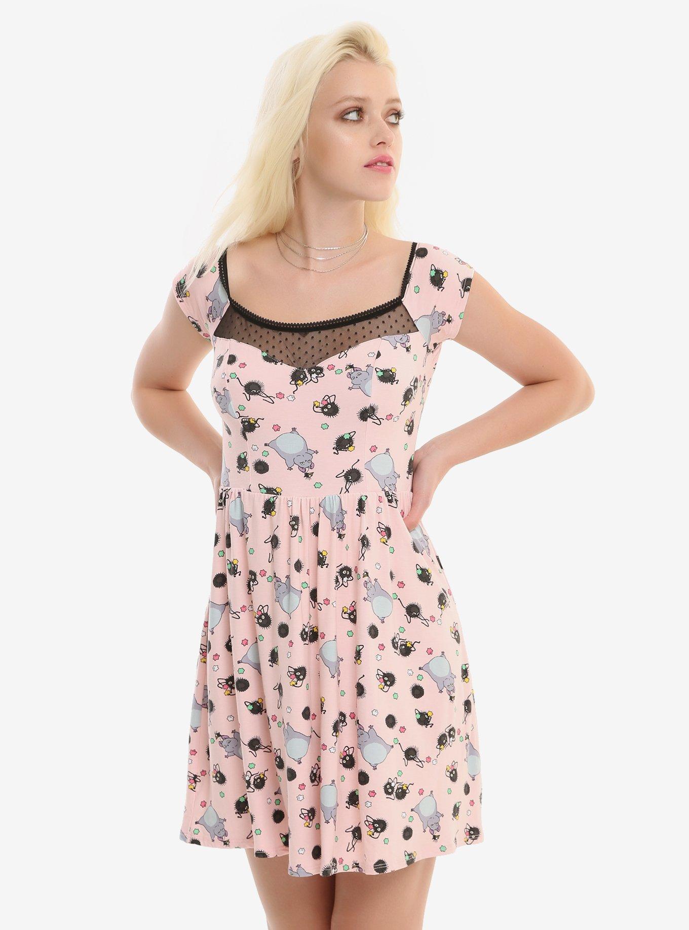 Her Universe Studio Ghibli Spirited Away Soot Sprite Pink Dress, MULTI, hi-res