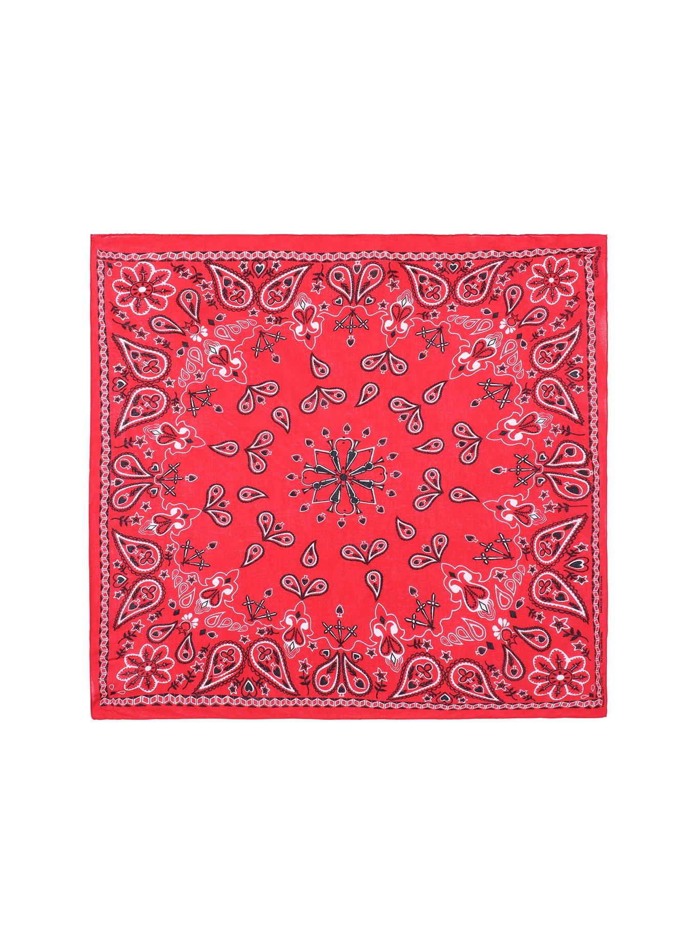 Red Paisley Bandana, , hi-res