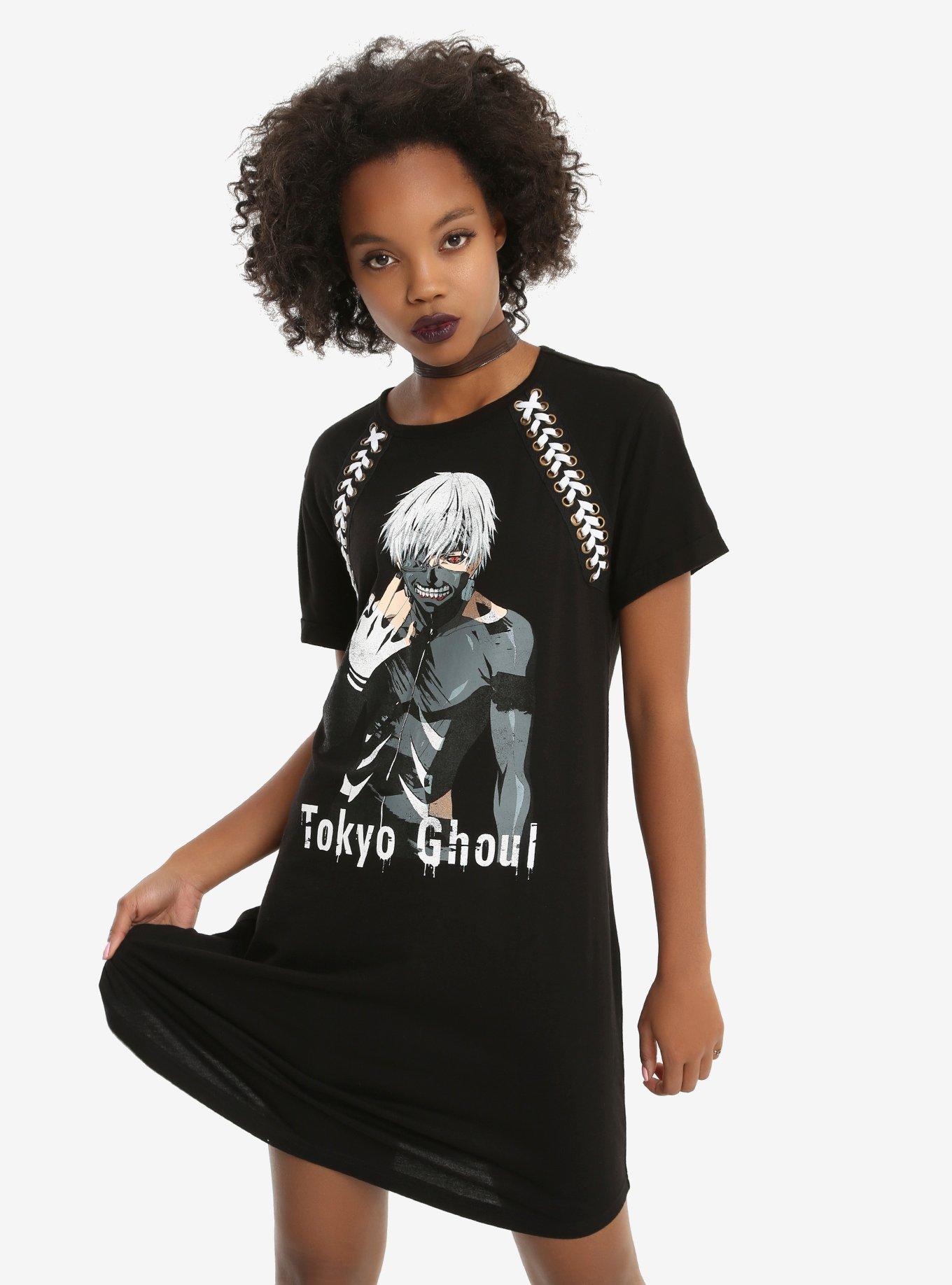 Tokyo Ghoul Ken Kaneki T-Shirt Dress, MULTI, hi-res