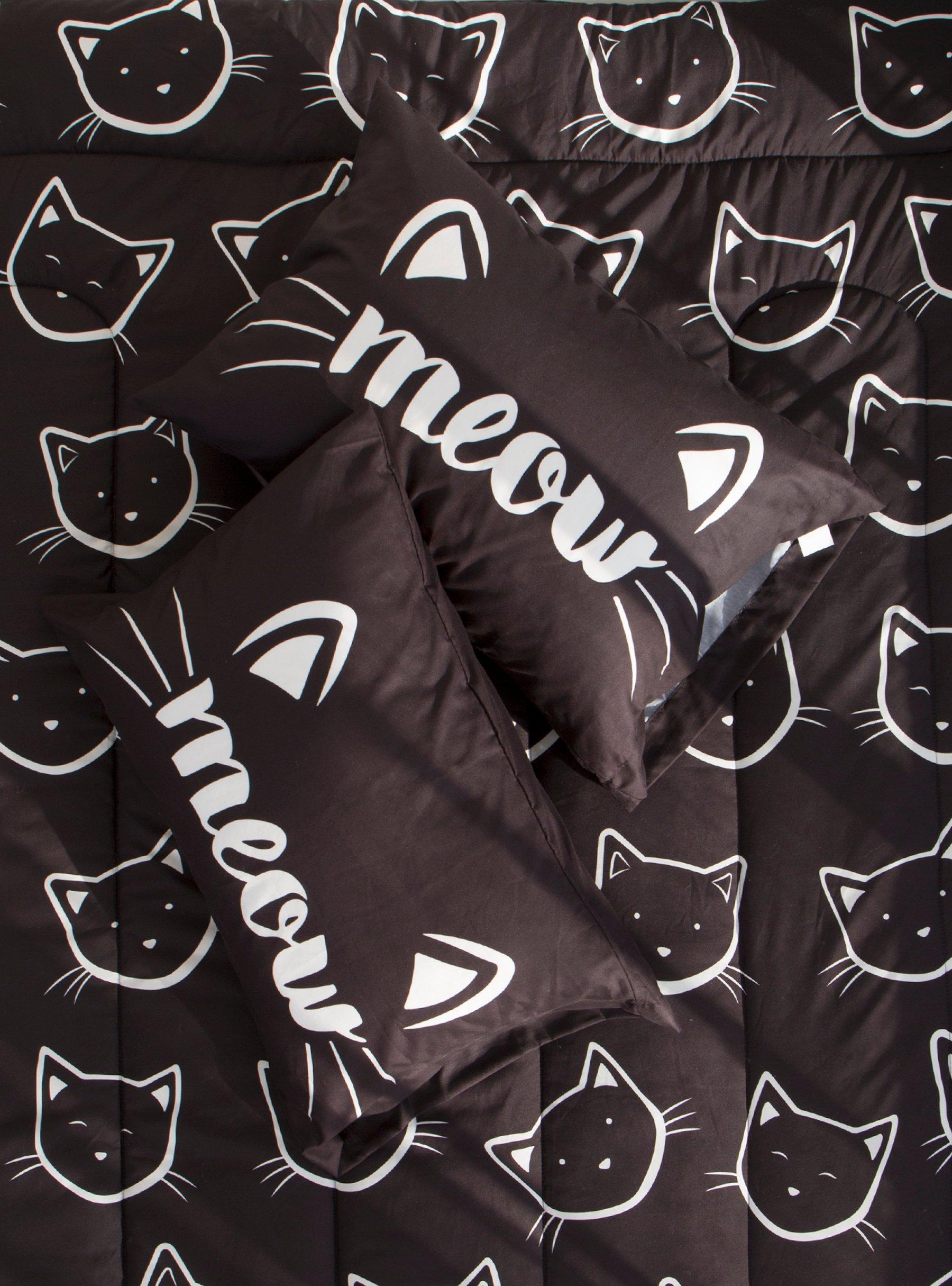 Kitty Meow Pillowcase Set, , hi-res