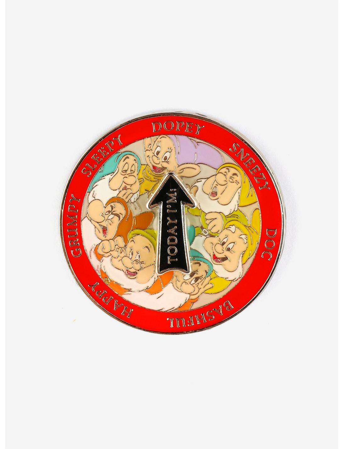 Snow White And The Seven Dwarfs Mood Spinning Enamel Pin, , hi-res