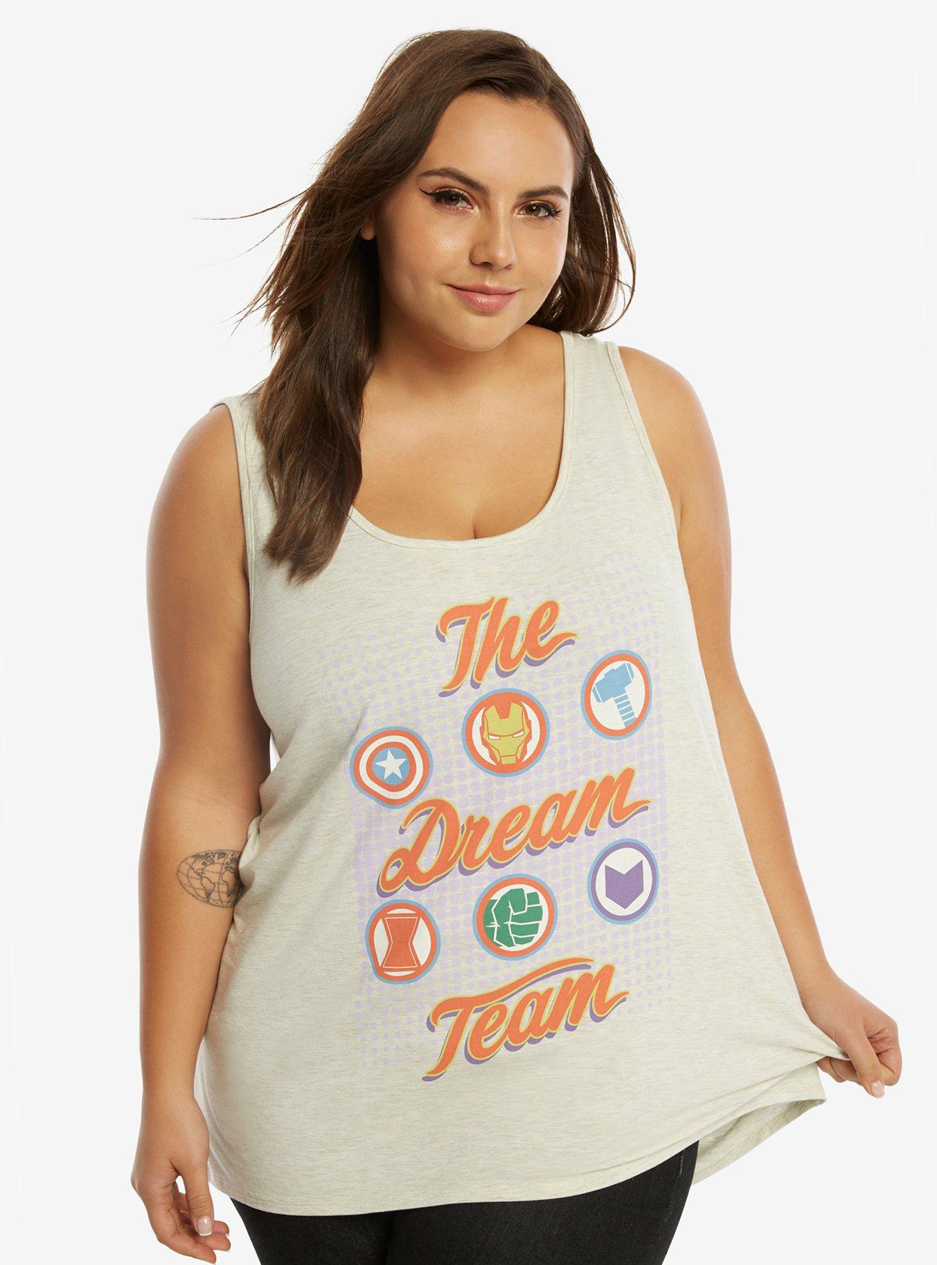 Marvel The Avengers Dream Team Tank Top Plus Size, MULTI, hi-res