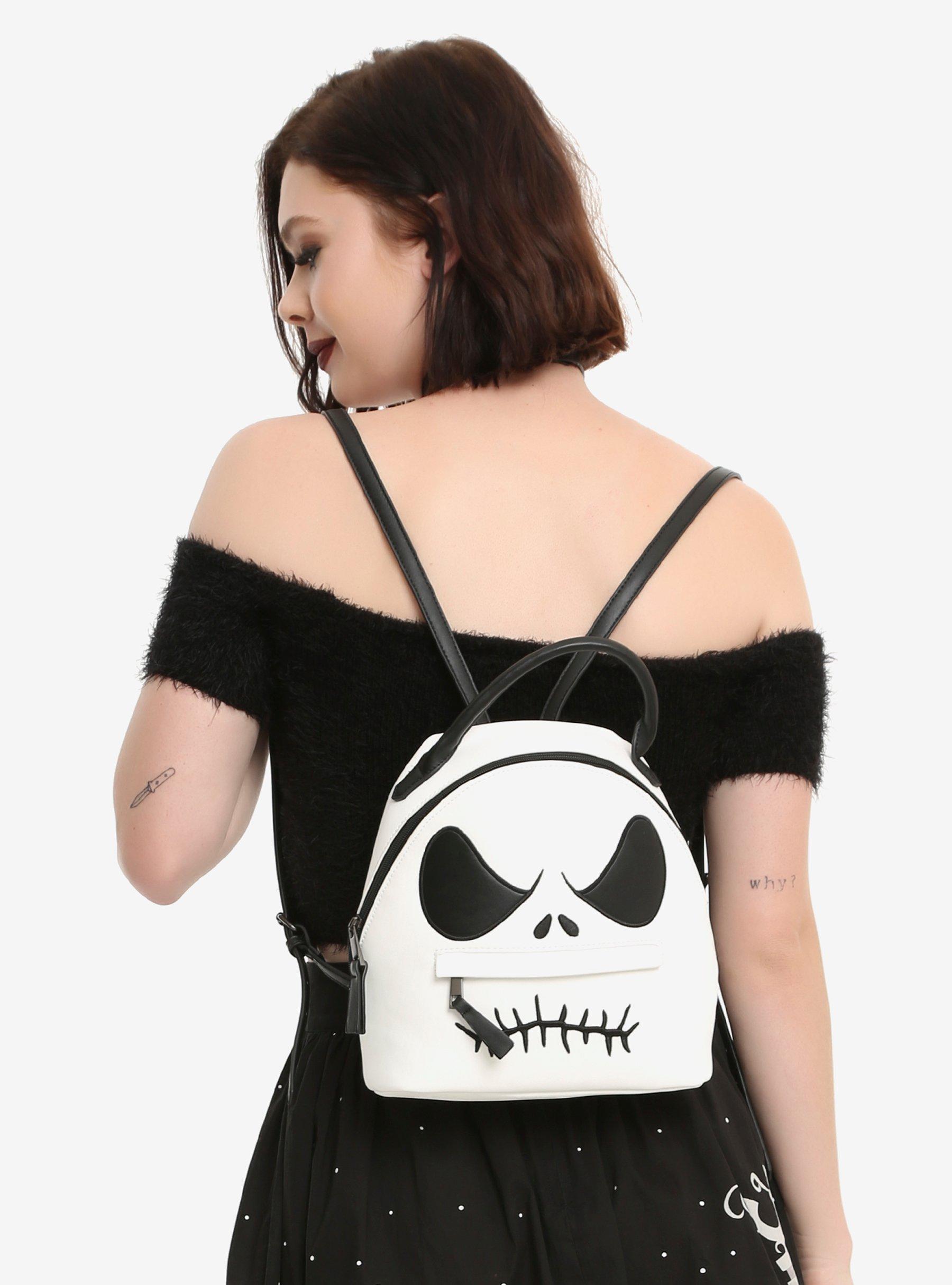 The Nightmare Before Christmas Jack Face Faux Leather Mini Backpack Hot Topic