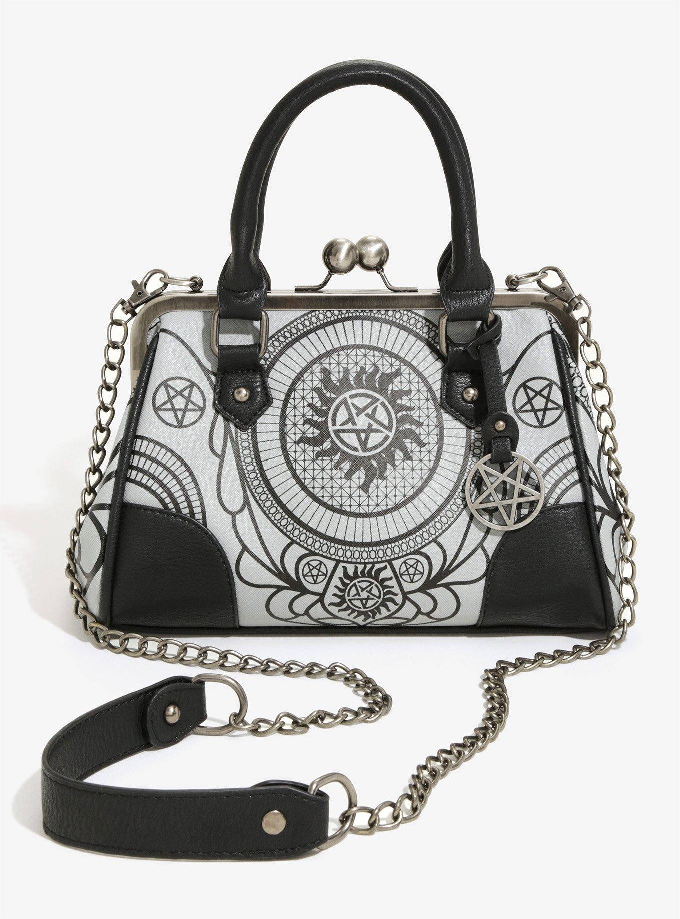 Supernatural Symbols Kisslock Satchel, , hi-res