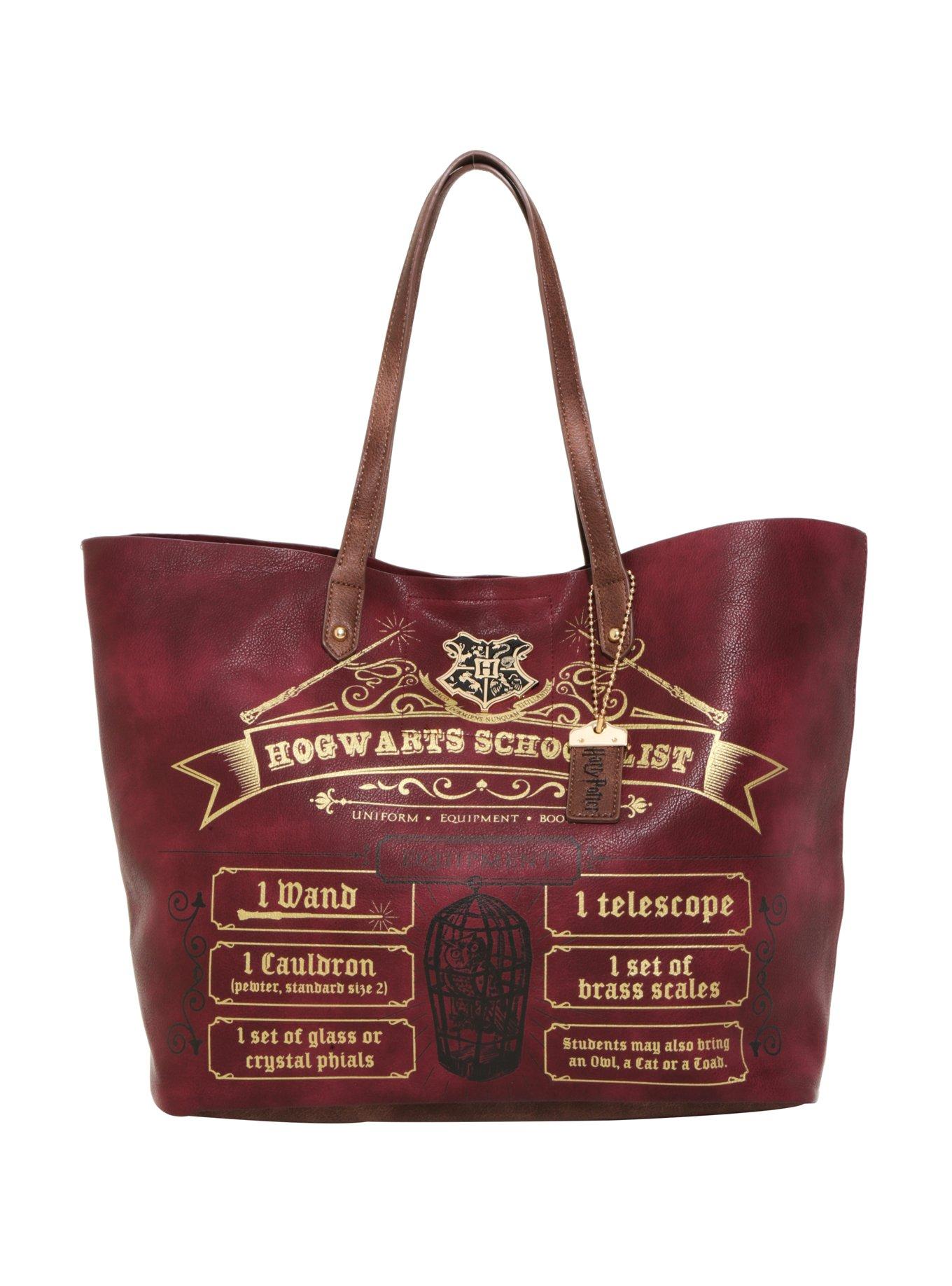 Harry potter hogwarts school list tote hotsell