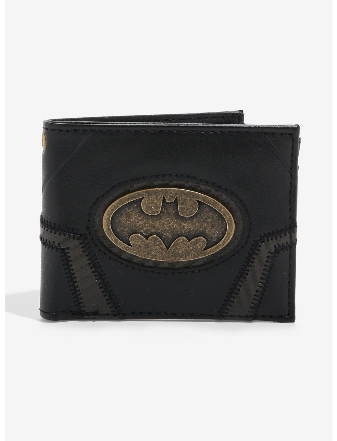 DC Comics Batman Metal Logo Bi-Fold Wallet - BoxLunch Exclusive, , hi-res