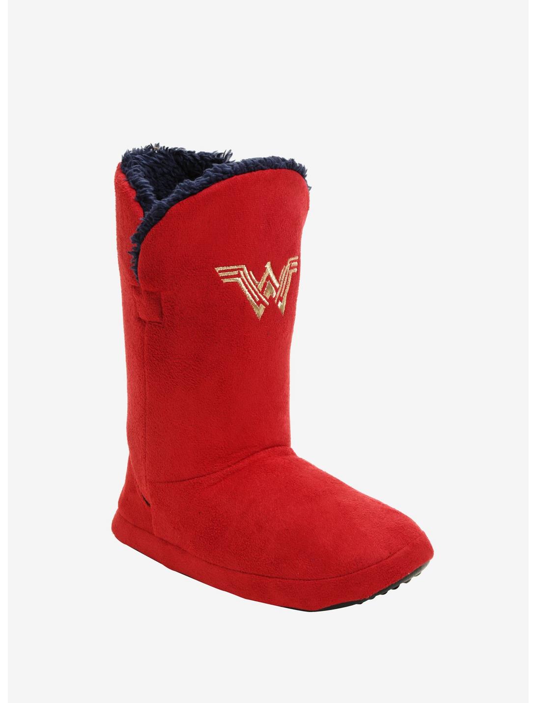 DC Comics Wonder Woman Slipper Boots, RED, hi-res