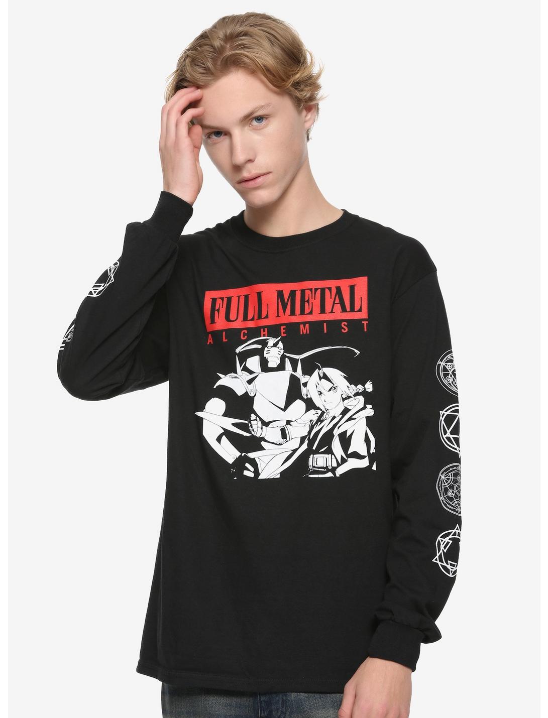 Fullmetal Alchemist Alphonse & Edward Long-Sleeve T-Shirt, BLACK, hi-res