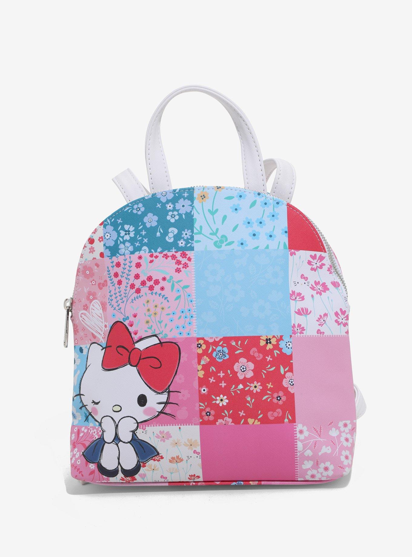 Loungefly Hello Kitty Patchwork Mini Backpack - BoxLunch Exclusive, , hi-res