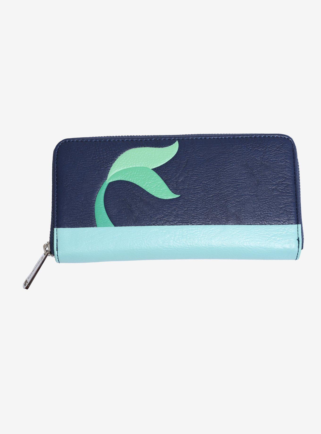 Disney The Little Mermaid Fin Zip Wallet - BoxLunch Exclusive, , hi-res