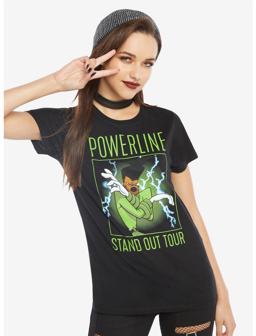 Disney A Goofy Movie Powerline Stand Out Tour Girls T-Shirt, BLACK, hi-res