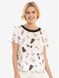Her Universe Star Wars Character Allover Print Top, WHITE, hi-res