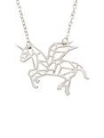 Geometric Unicorn Alicorn Faceted Necklace, , hi-res