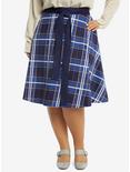 Plus Size Doctor Who Plaid Skirt Plus Size, MULTI, hi-res