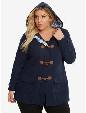 Plus Size Doctor Who Wool Duffle Coat Plus Size, , hi-res