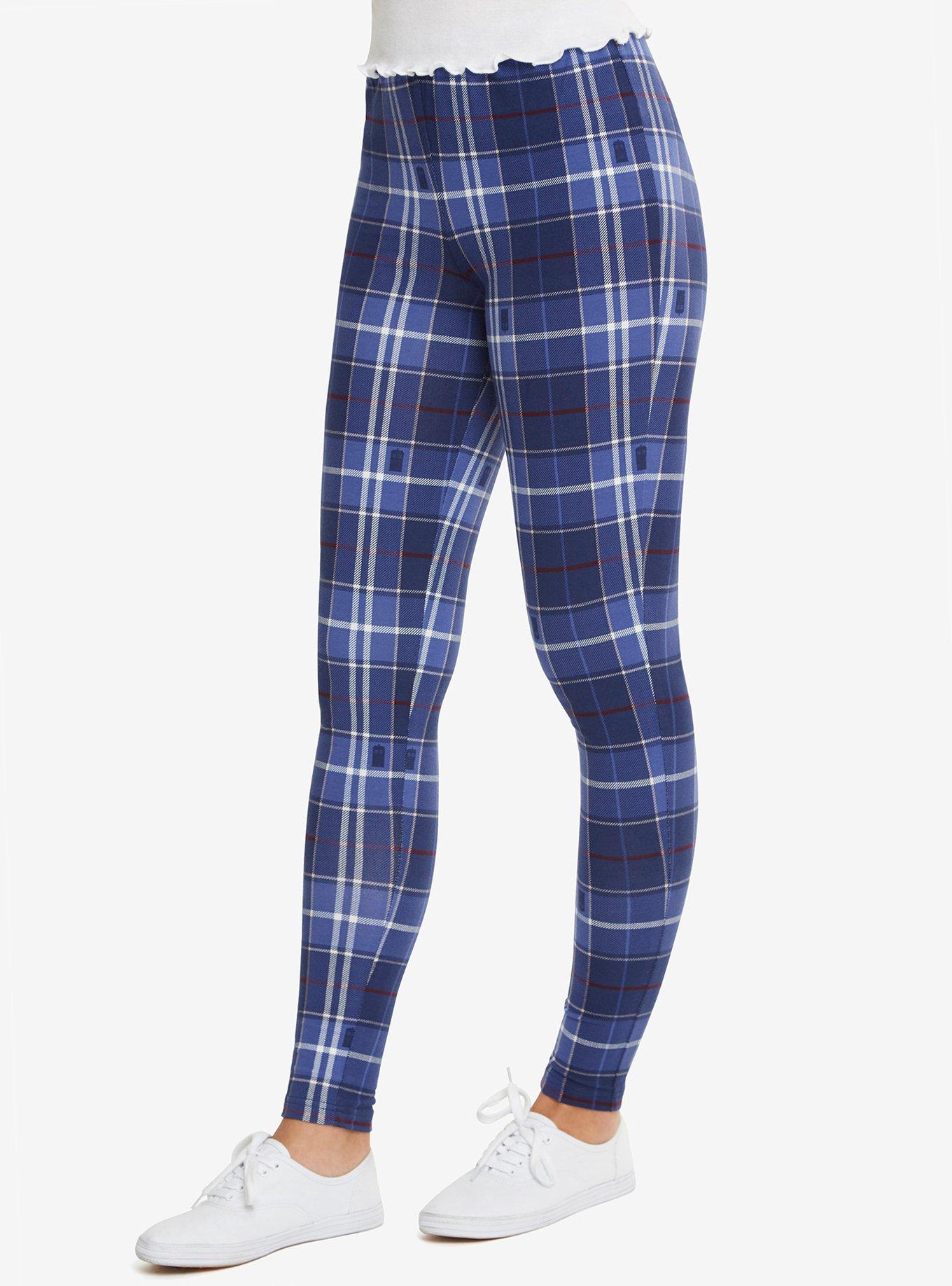 Doctor Who Plaid Leggings, MULTI, hi-res