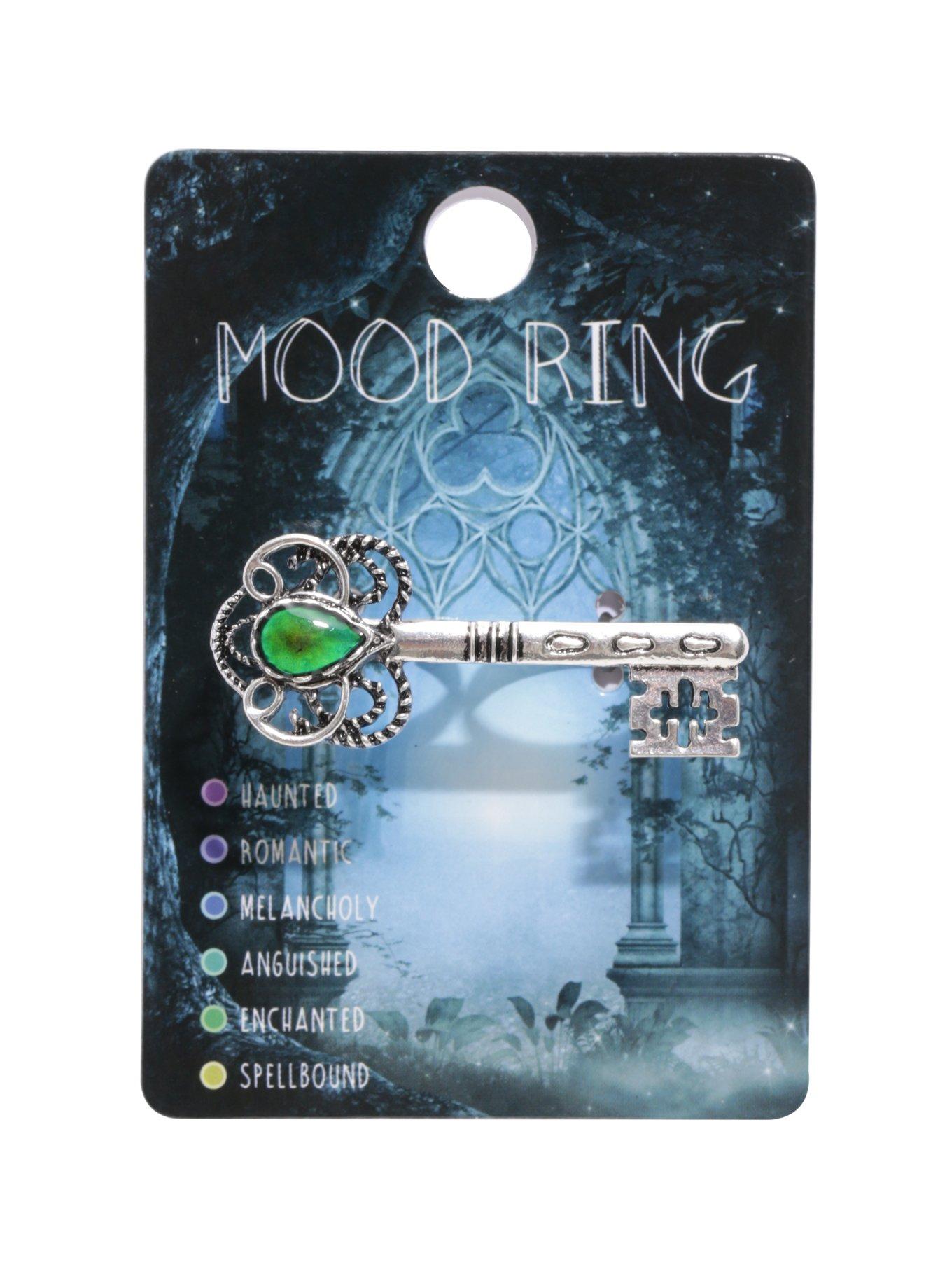 Mood Ring Skeleton Key Double Ring Hot Topic
