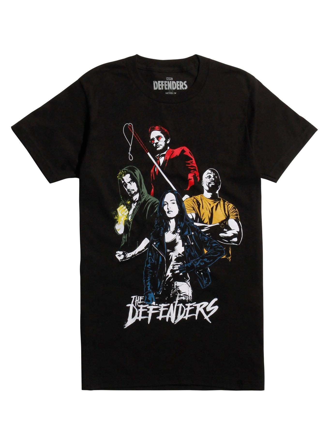 Marvel The Defenders Group T-Shirt, BLACK, hi-res