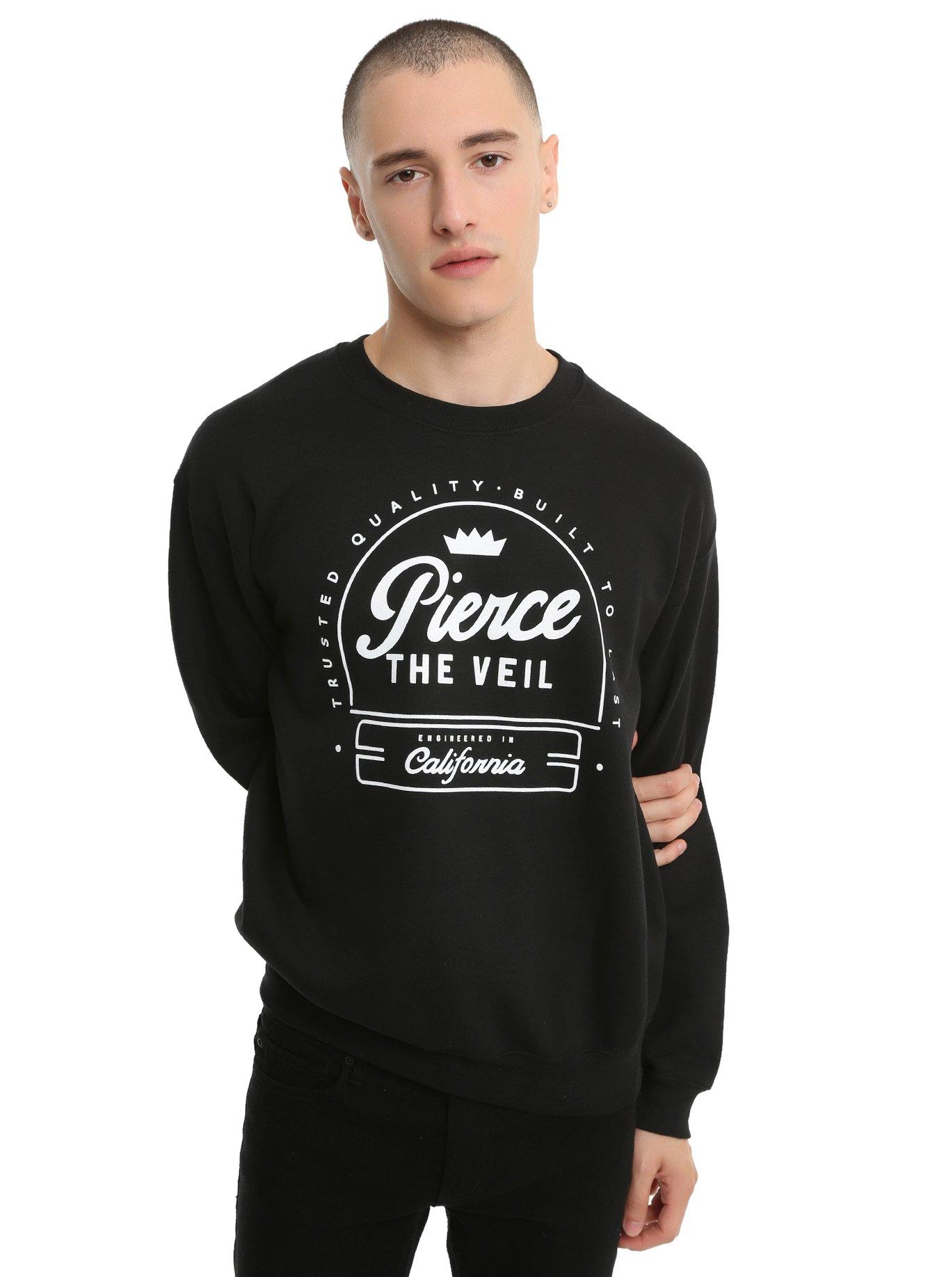 Pierce The Veil Quality Logo Sweatshirt, BLACK, hi-res