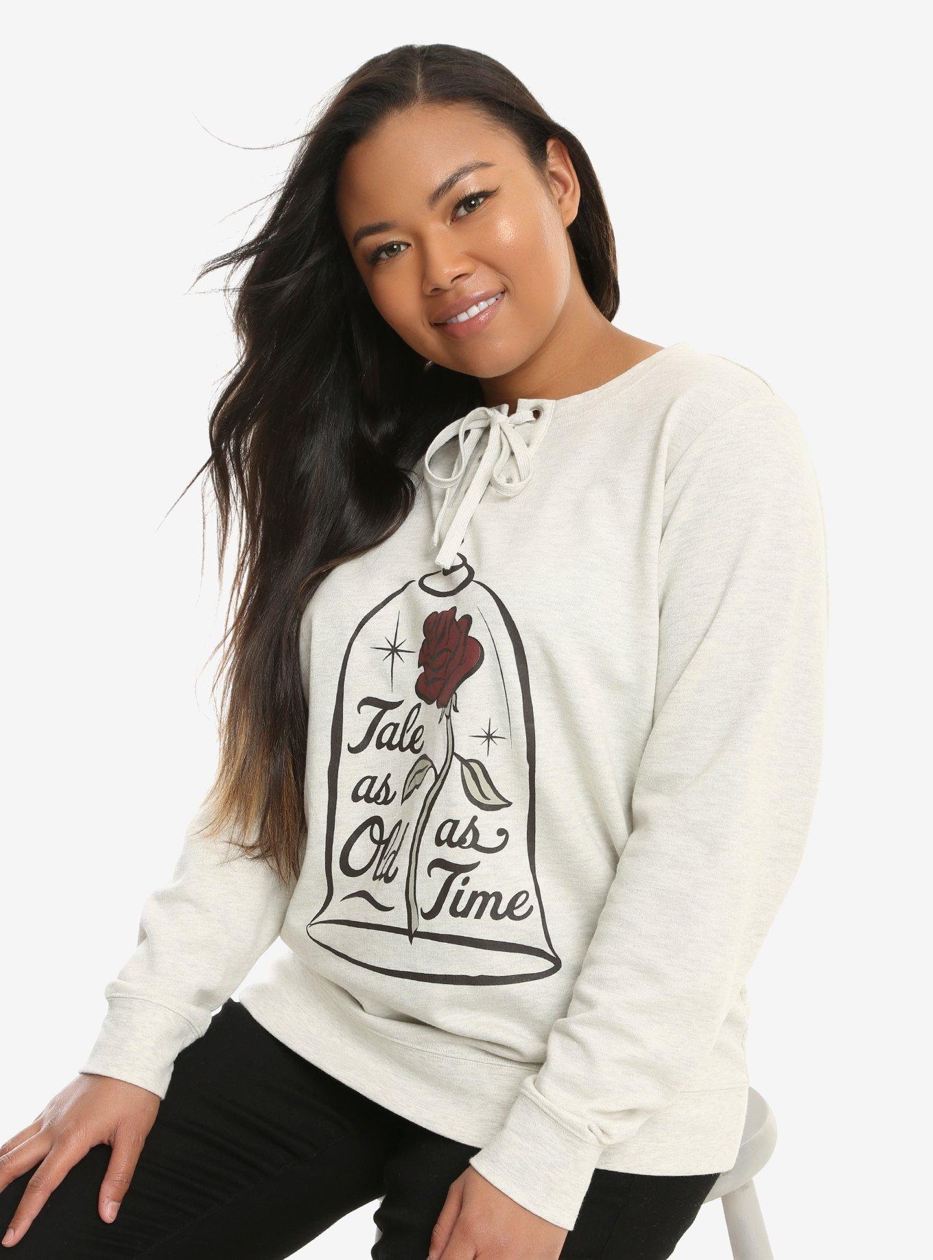 Disney Beauty And The Beast Tale As Old As Time Sweatshirt Plus Size, MULTI, hi-res