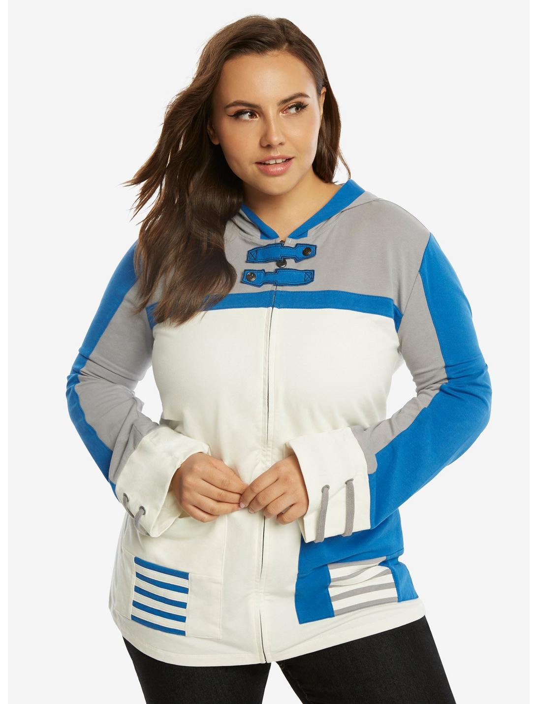 Star Wars R2-D2 Character Hoodie Plus Size, WHITE, hi-res