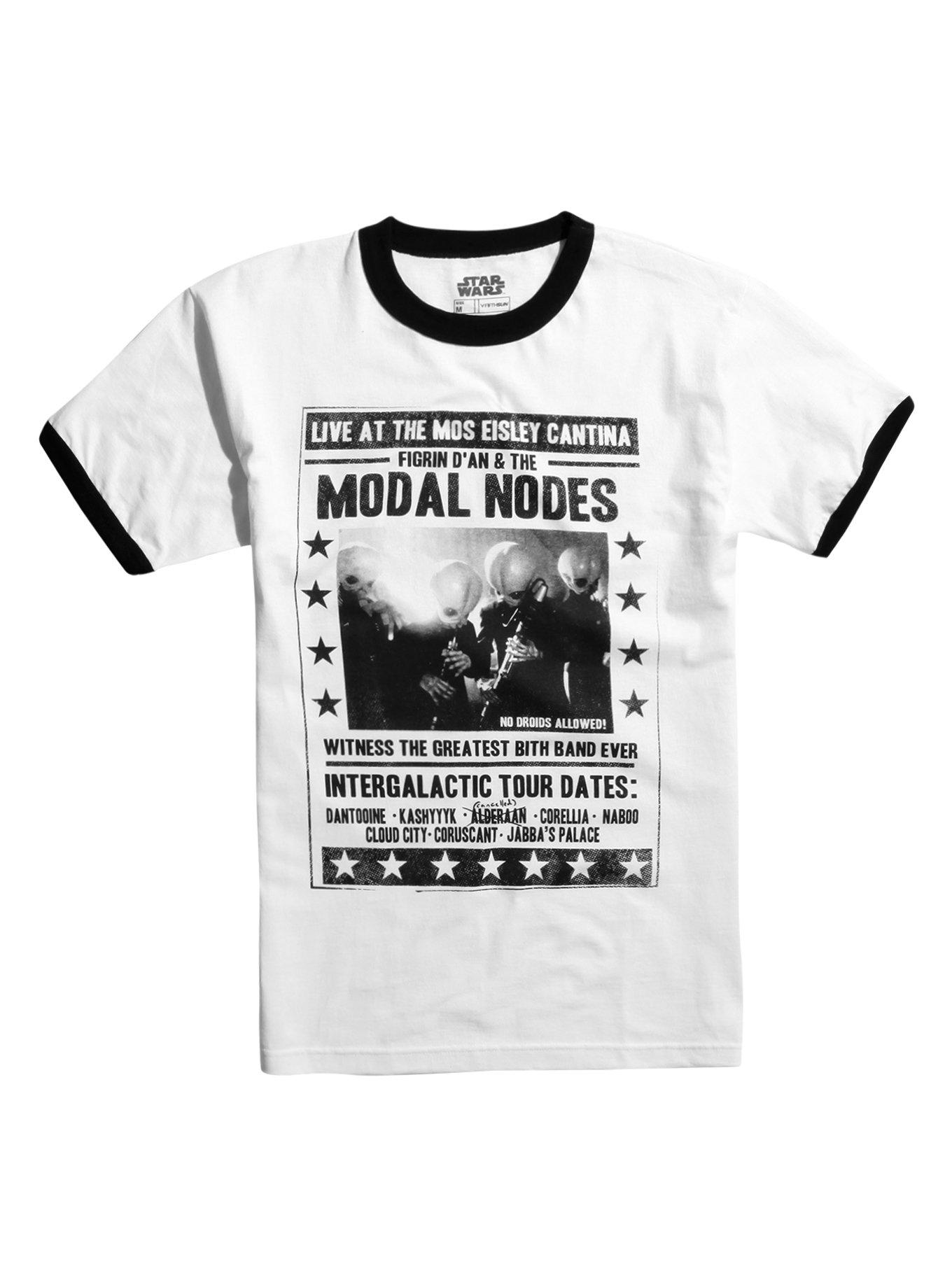 Star Wars Modal Nodes Ringer T-Shirt, WHITE, hi-res view 1
