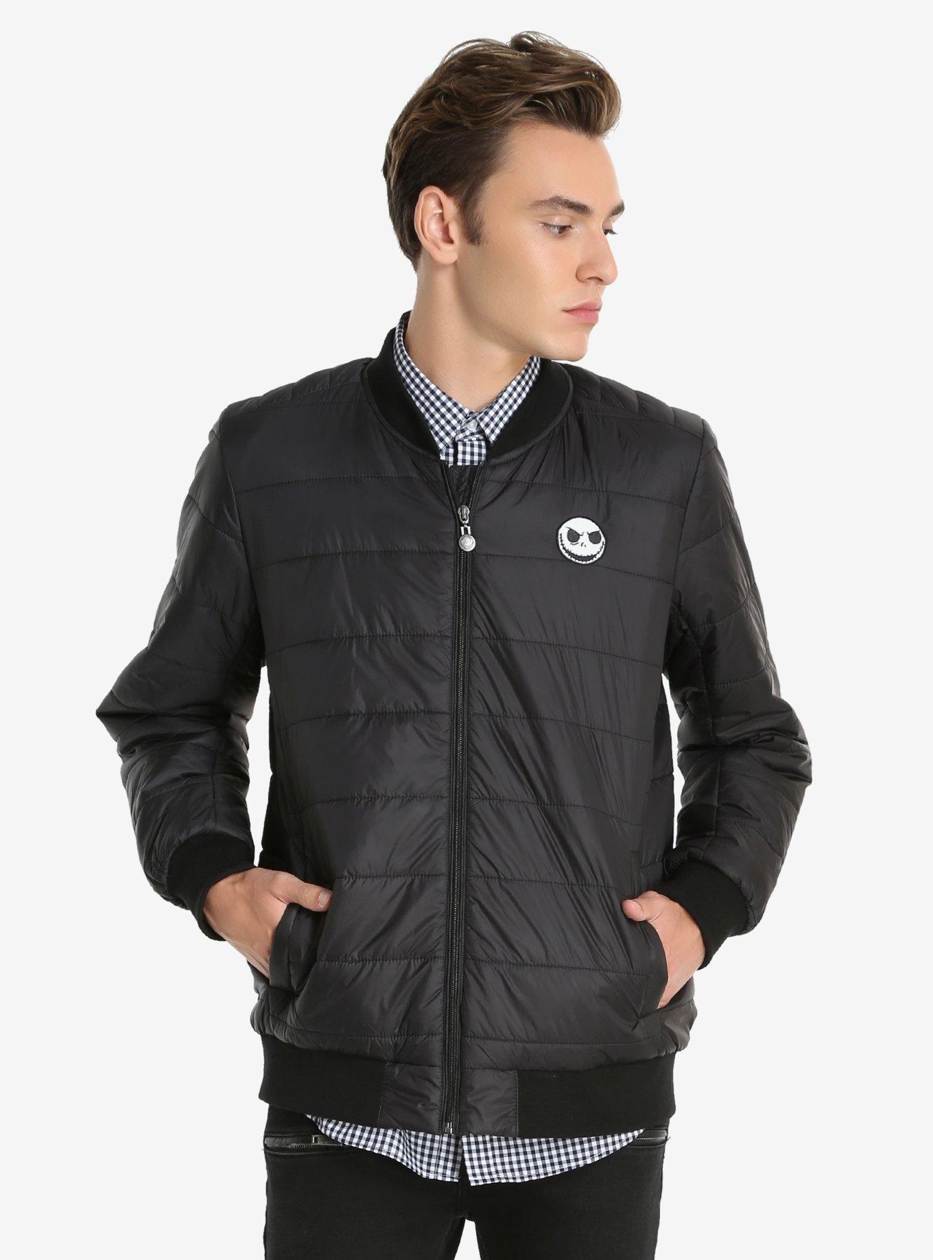 The Nightmare Before Christmas Puffer Jacket, BLACK, hi-res