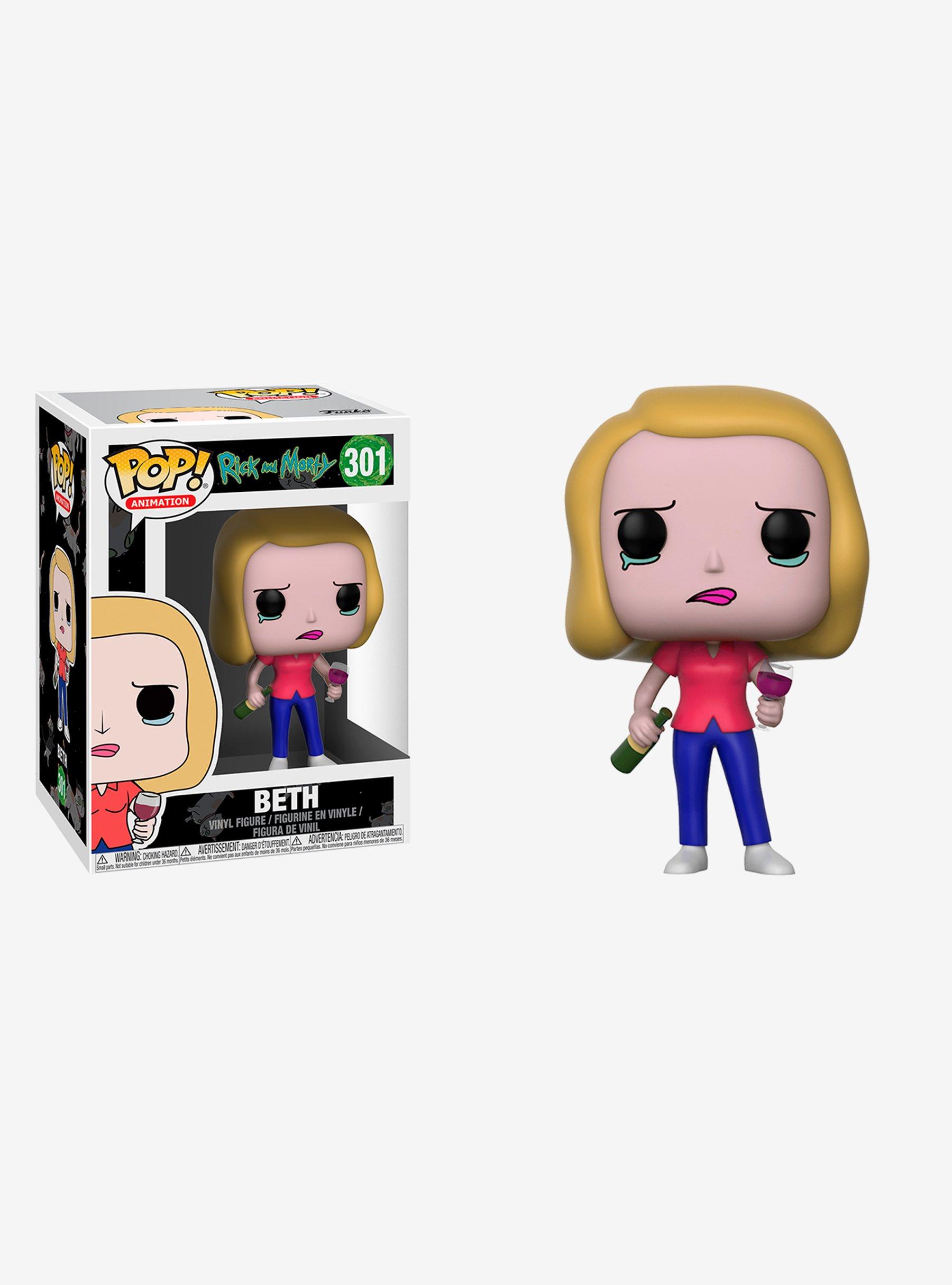 Funko Pop! Rick And Morty Beth With Wine Glass Vinyl Figure